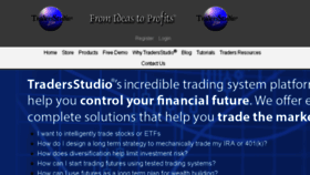 What Tradersstudio.com website looked like in 2018 (5 years ago)