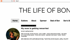 What Thelifeofbon.com website looked like in 2018 (5 years ago)