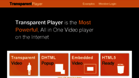 What Transparentplayer.com website looked like in 2018 (5 years ago)