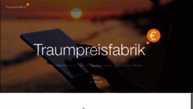 What Traumpreisfabrik.de website looked like in 2018 (5 years ago)