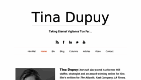 What Tinadupuy.com website looked like in 2018 (5 years ago)