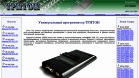 What Triton-prog.ru website looked like in 2018 (5 years ago)
