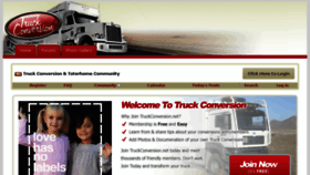What Truckconversion.net website looked like in 2018 (7 years ago)