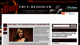 What True-blood.fr website looked like in 2018 (5 years ago)