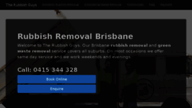 What Therubbishguys.com.au website looked like in 2018 (5 years ago)