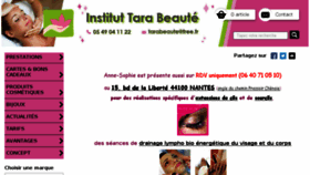 What Tara-beaute.com website looked like in 2018 (5 years ago)