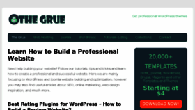 What Thegrue.org website looked like in 2018 (5 years ago)