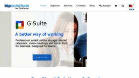 What Topsolutionscloud.com website looked like in 2018 (7 years ago)
