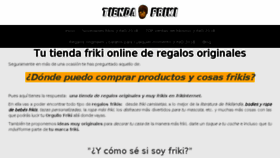What Tienda-friki.com website looked like in 2018 (5 years ago)