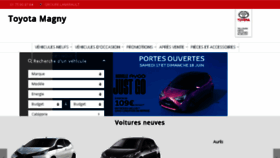 What Toyota-magny.fr website looked like in 2018 (5 years ago)