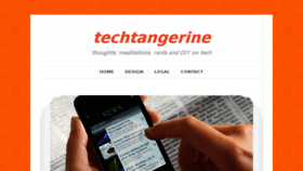 What Techtangerine.com website looked like in 2018 (5 years ago)