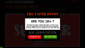 What Thevapordepot.com website looked like in 2018 (5 years ago)