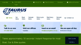 What Tauruslogistics.com.au website looked like in 2018 (5 years ago)