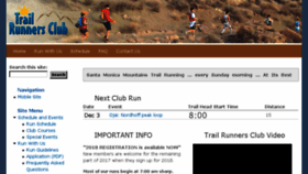 What Trailrunnersclub.com website looked like in 2018 (5 years ago)