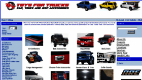 What Toysfortrucks.com website looked like in 2018 (5 years ago)