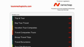 What Toursmachupicchu.com website looked like in 2018 (5 years ago)