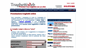 What Traghettiweb.it website looked like in 2018 (5 years ago)