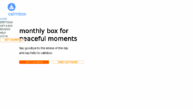 What Thecalmbox.com website looked like in 2018 (7 years ago)