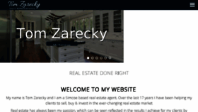 What Tomzarecky.com website looked like in 2018 (5 years ago)