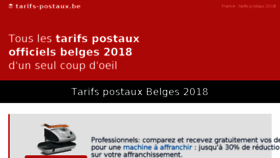 What Tarifs-postaux.be website looked like in 2018 (5 years ago)