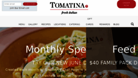 What Tomatina.com website looked like in 2018 (5 years ago)