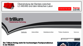 What Trillium.de website looked like in 2018 (5 years ago)