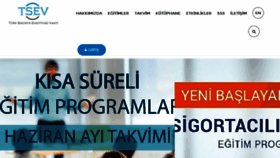 What Tsev.org.tr website looked like in 2018 (5 years ago)