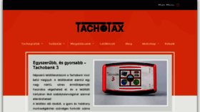 What Tachotax.hu website looked like in 2018 (5 years ago)