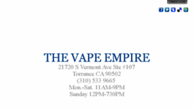 What Thevapeempire.com website looked like in 2018 (5 years ago)