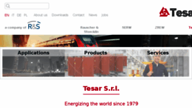 What Tesar.eu website looked like in 2018 (5 years ago)