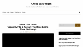 What Thecheaplazyvegan.com website looked like in 2018 (5 years ago)