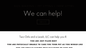 What Twogirlsandaleash.com website looked like in 2018 (5 years ago)