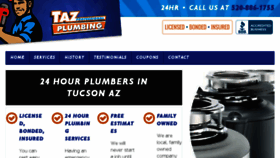 What Tazplumbing.com website looked like in 2018 (5 years ago)