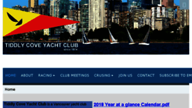 What Tiddlycove.bc.ca website looked like in 2018 (5 years ago)