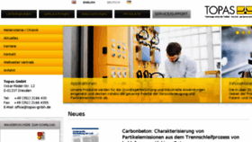 What Topas-gmbh.de website looked like in 2018 (5 years ago)