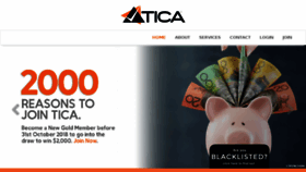 What Tica.com.au website looked like in 2018 (5 years ago)