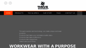 What Thriveworkwear.com website looked like in 2018 (5 years ago)