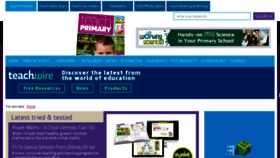 What Teachprimary.com website looked like in 2018 (5 years ago)