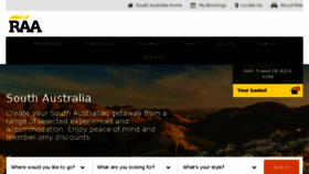 What Travel.raa.com.au website looked like in 2018 (5 years ago)