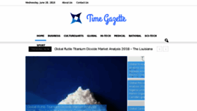 What Timegazette.com website looked like in 2018 (5 years ago)