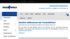 What Tracks4africa.de website looked like in 2018 (5 years ago)