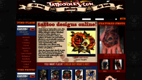 What Tattoodles.com website looked like in 2018 (5 years ago)