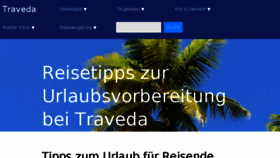 What Traveda.de website looked like in 2018 (5 years ago)