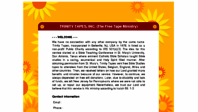 What Trinitytapes.org website looked like in 2018 (7 years ago)