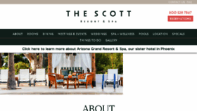 What Thescottresort.com website looked like in 2018 (5 years ago)