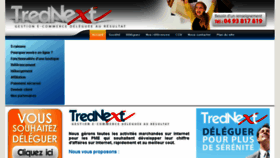 What Trednext.com website looked like in 2018 (5 years ago)