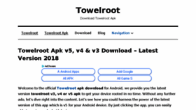 What Towelrootapp.com website looked like in 2018 (5 years ago)
