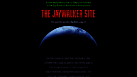 What Thejaywalker.com website looked like in 2018 (5 years ago)