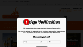 What Thevapeshop.co.uk website looked like in 2018 (5 years ago)