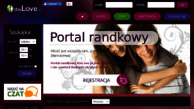 What Thelove.pl website looked like in 2018 (5 years ago)